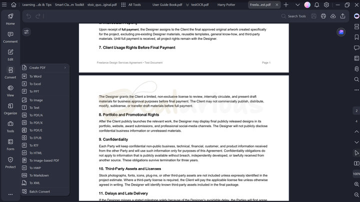 PDFelement 13 PDF conversion tools for Wo, Excel, PPT, and other formats