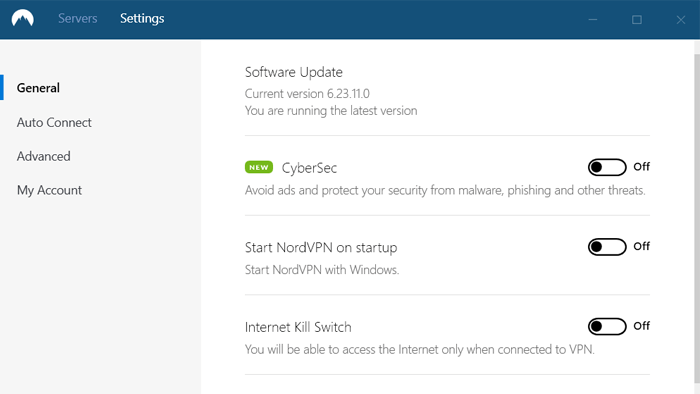 Nordvpn settings 