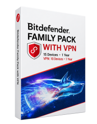 Bitdefender Family Pack with VPN product box